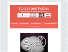 Tablet Screenshot of horses-and-ponies.com